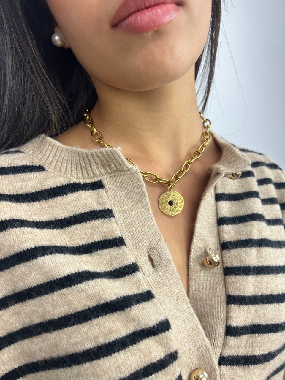 CARDIGAN REBECA CORTA RAYAS  1