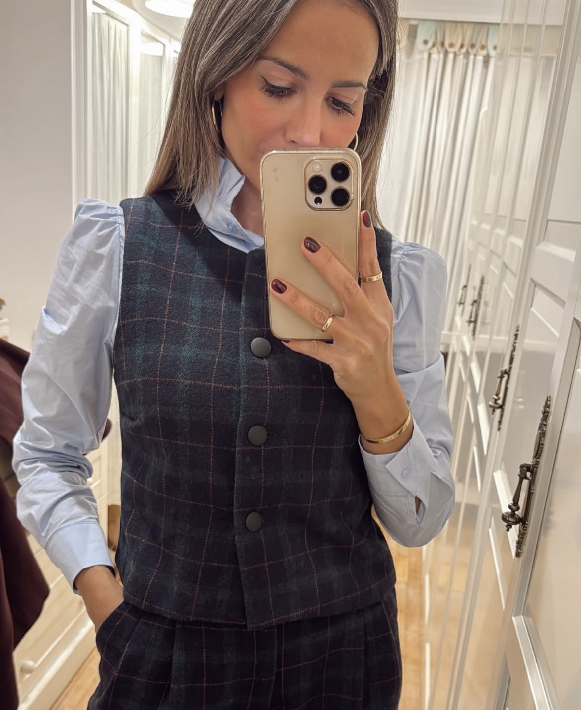 CAMISA AZUL VOLANTE CUELLO 1