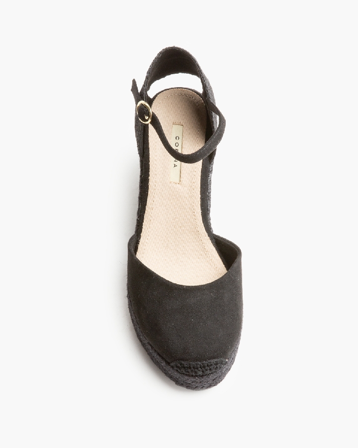 CUÑA ESPARTO CORINA NEGRO 3