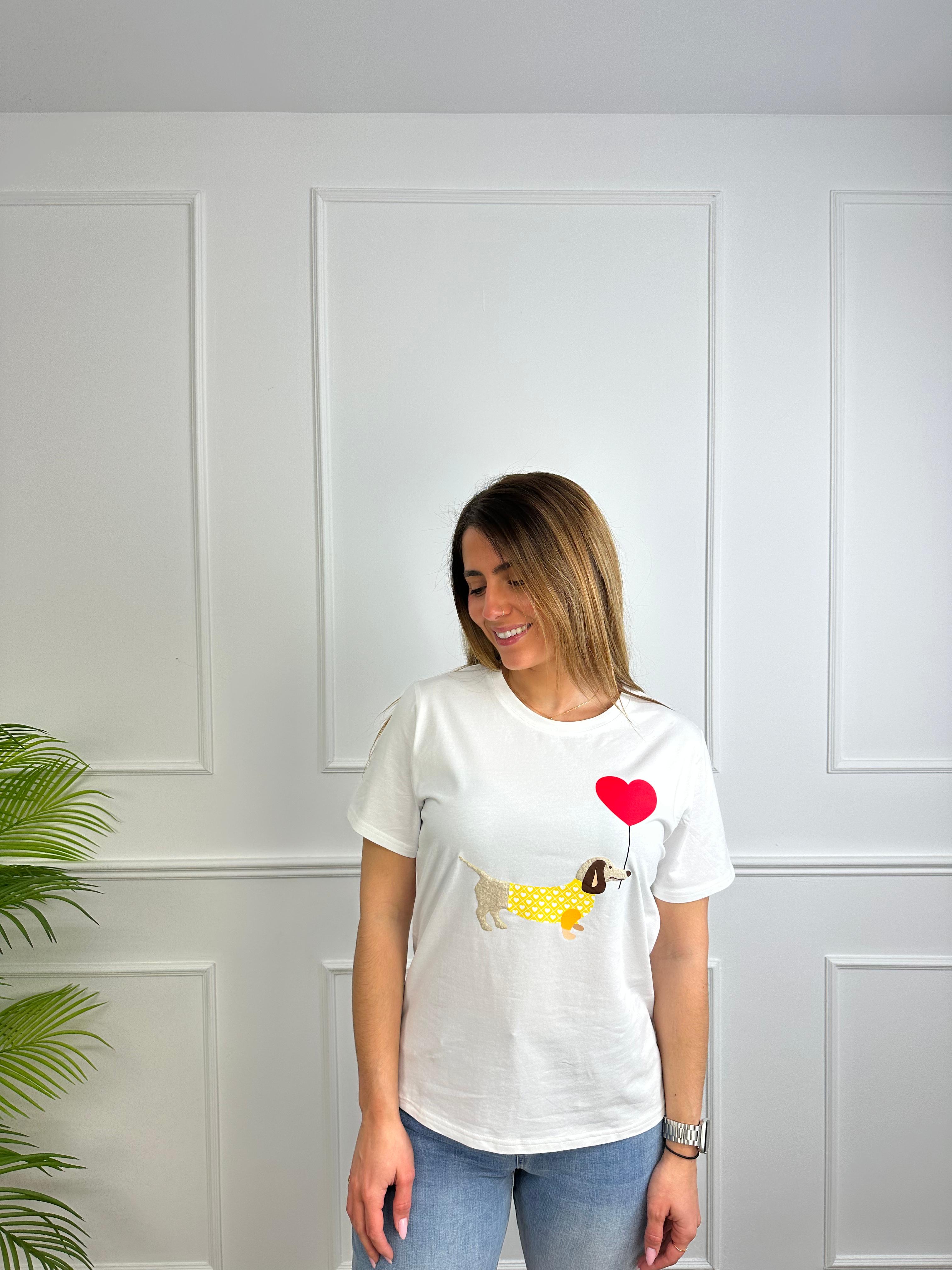 CAMISETA PERRITO GLOBO MANGA CORTA 2