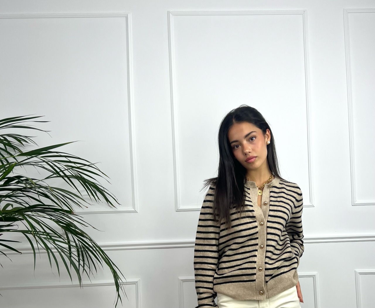 CARDIGAN REBECA CORTA RAYAS  2