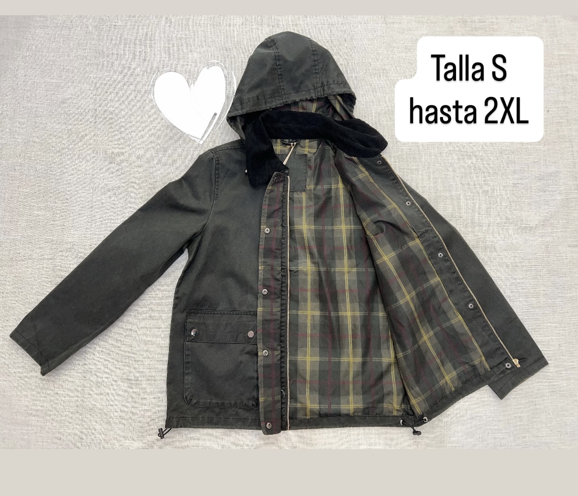 PARKA EFECTO ENCERADO KAKI 2