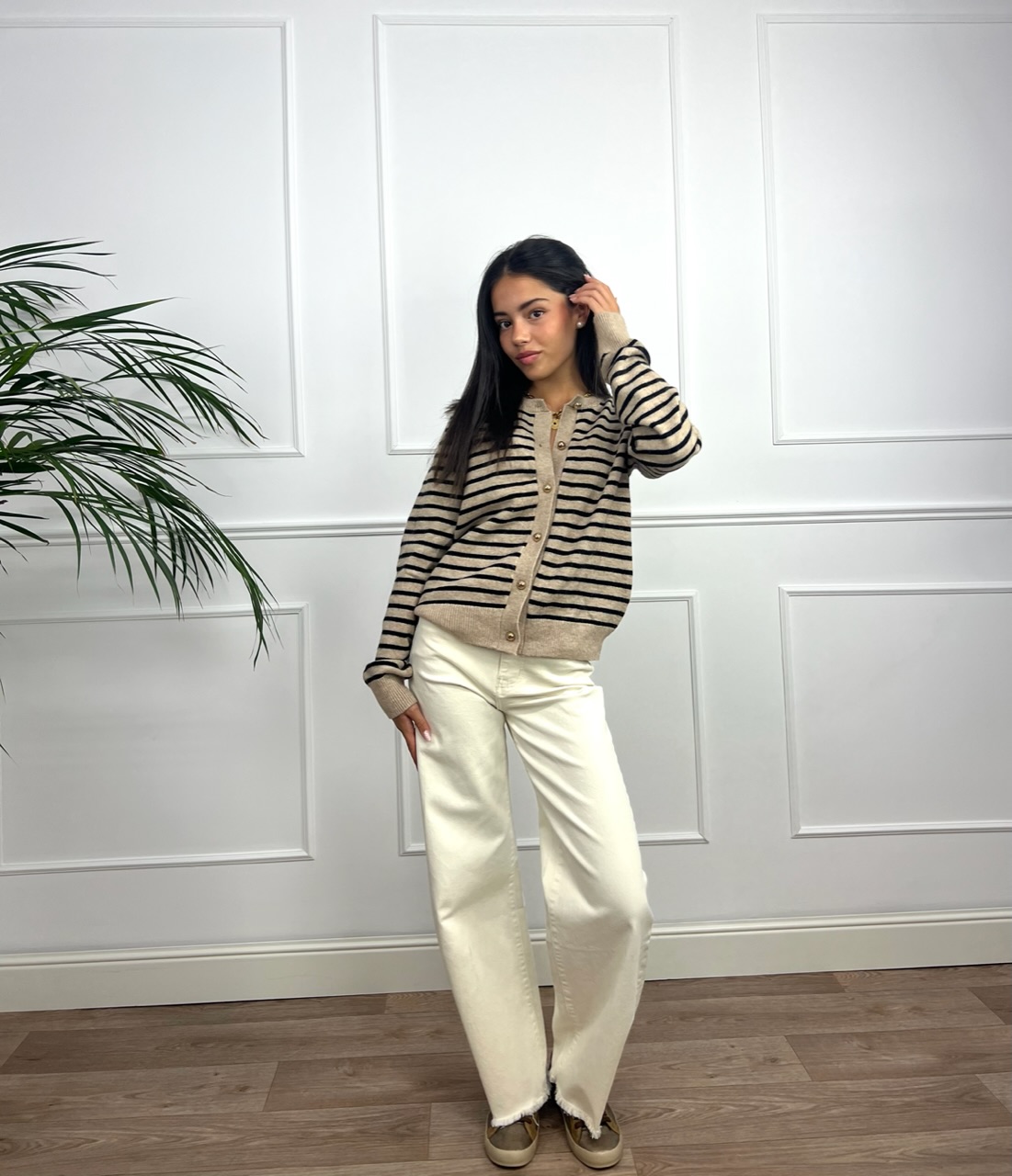 CARDIGAN REBECA CORTA RAYAS  3