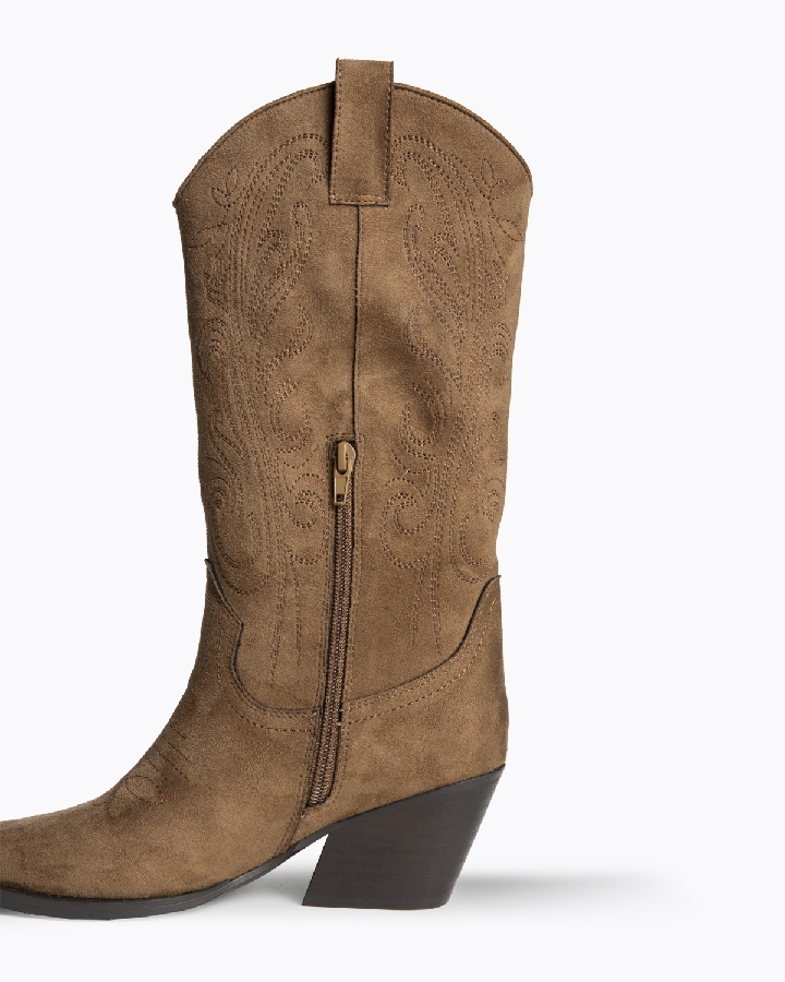 BOTA COWBOY CAMEL ALTA CORINA  3