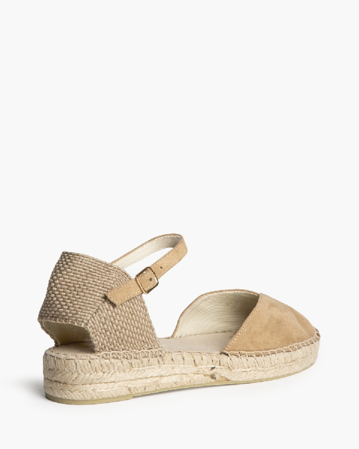 ALPARGATA CUÑA BAJA CAMEL CORINA 3