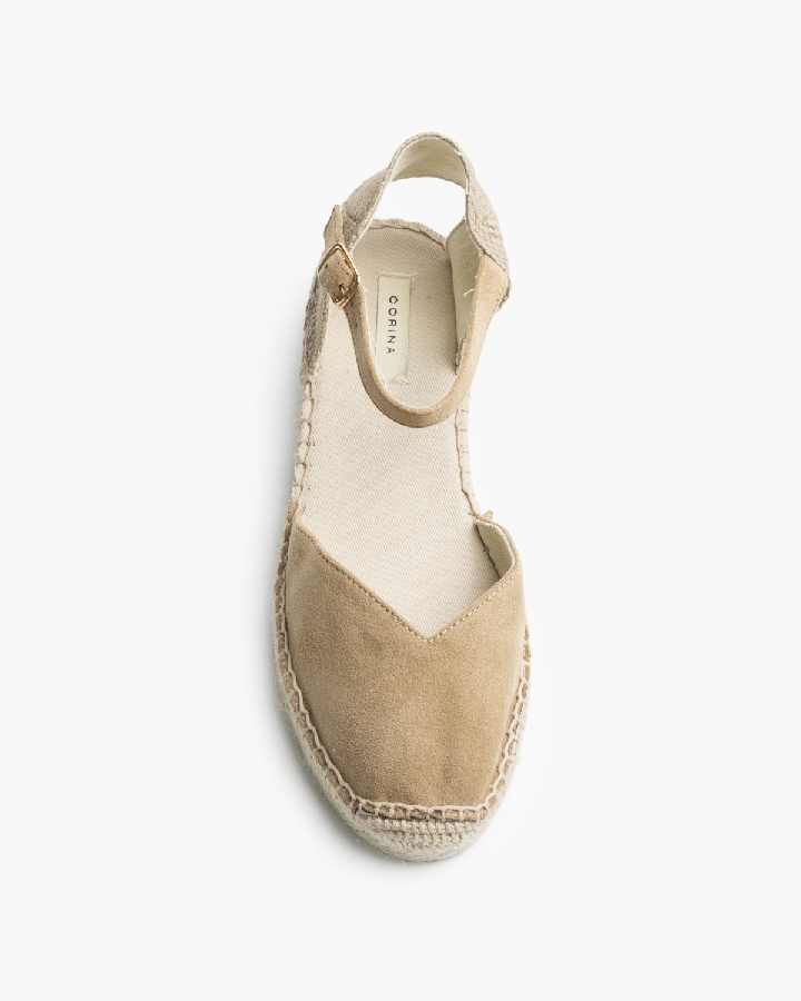 ALPARGATA CUÑA BAJA CAMEL CORINA 2