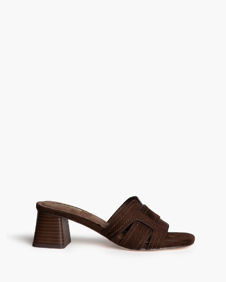 SANDALIA TACON BAJO CAFÉ  1