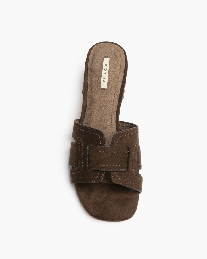 SANDALIA TACON BAJO CAFÉ  2