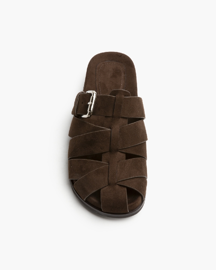 SANDALIA PLANA MARRÓN CORINA 2