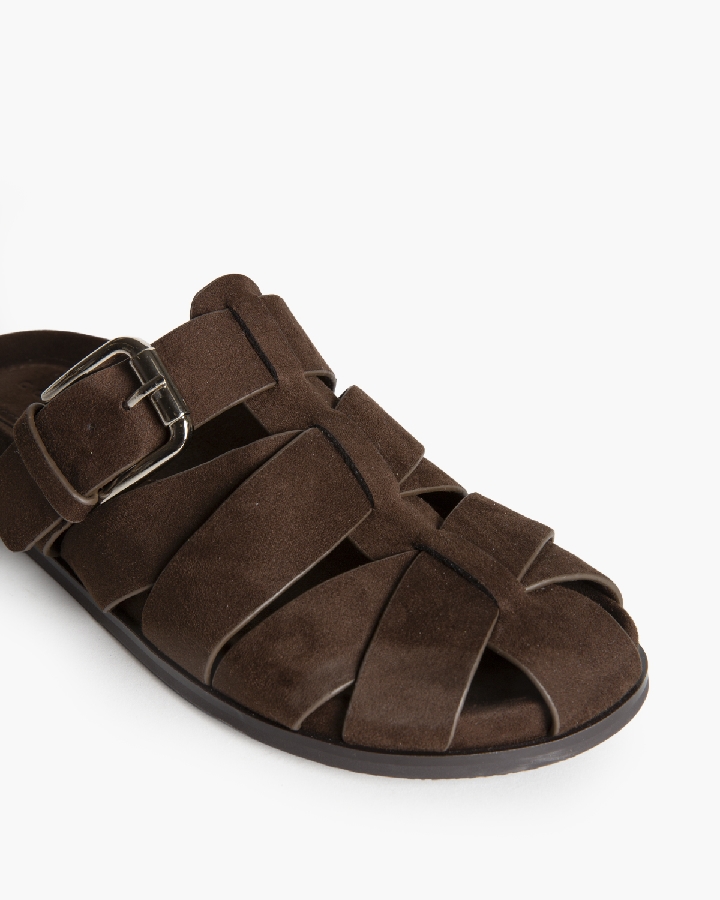 SANDALIA PLANA MARRÓN CORINA 3