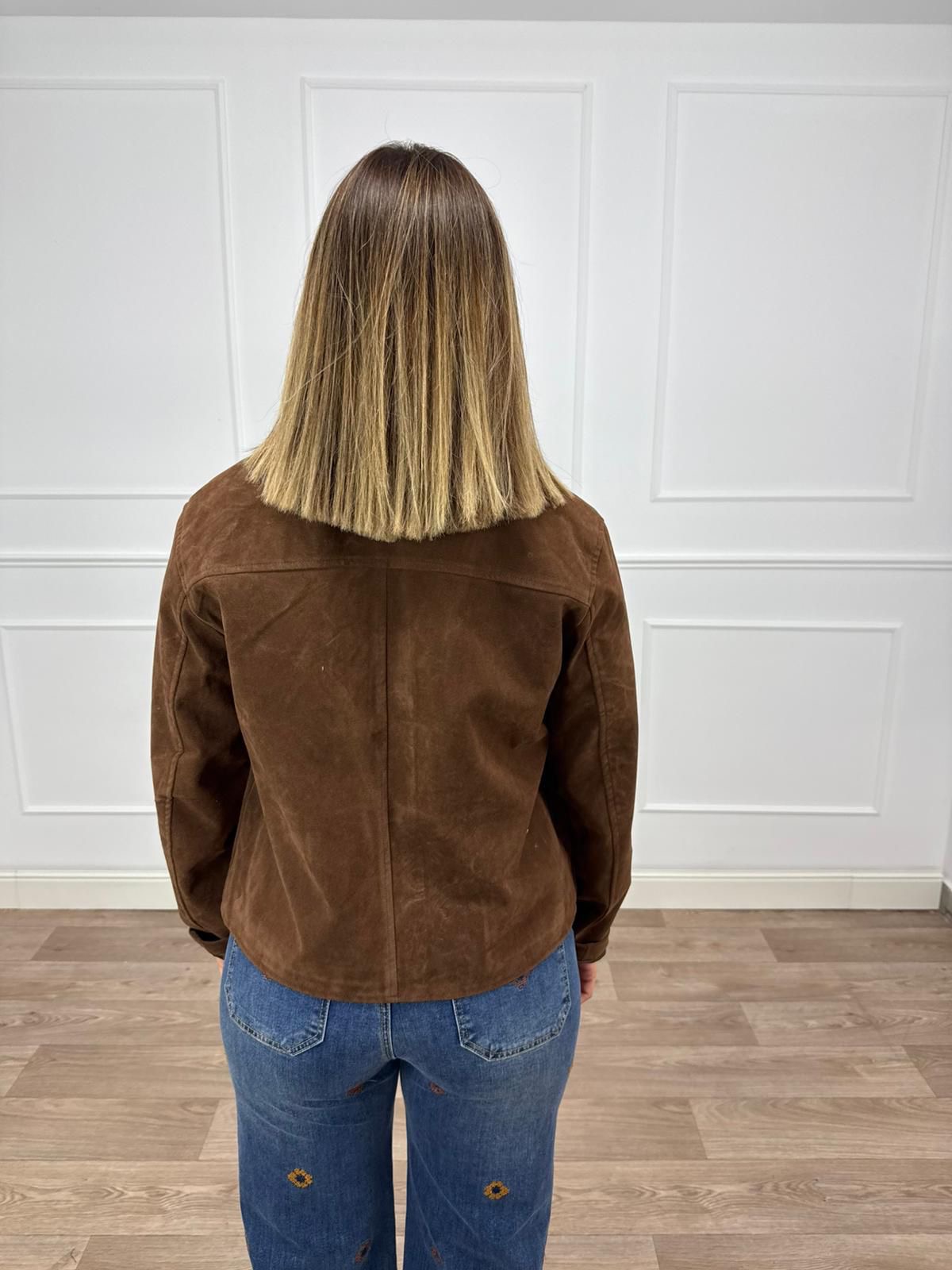 CHAQUETA MARRÓN CHOCOLATE 2