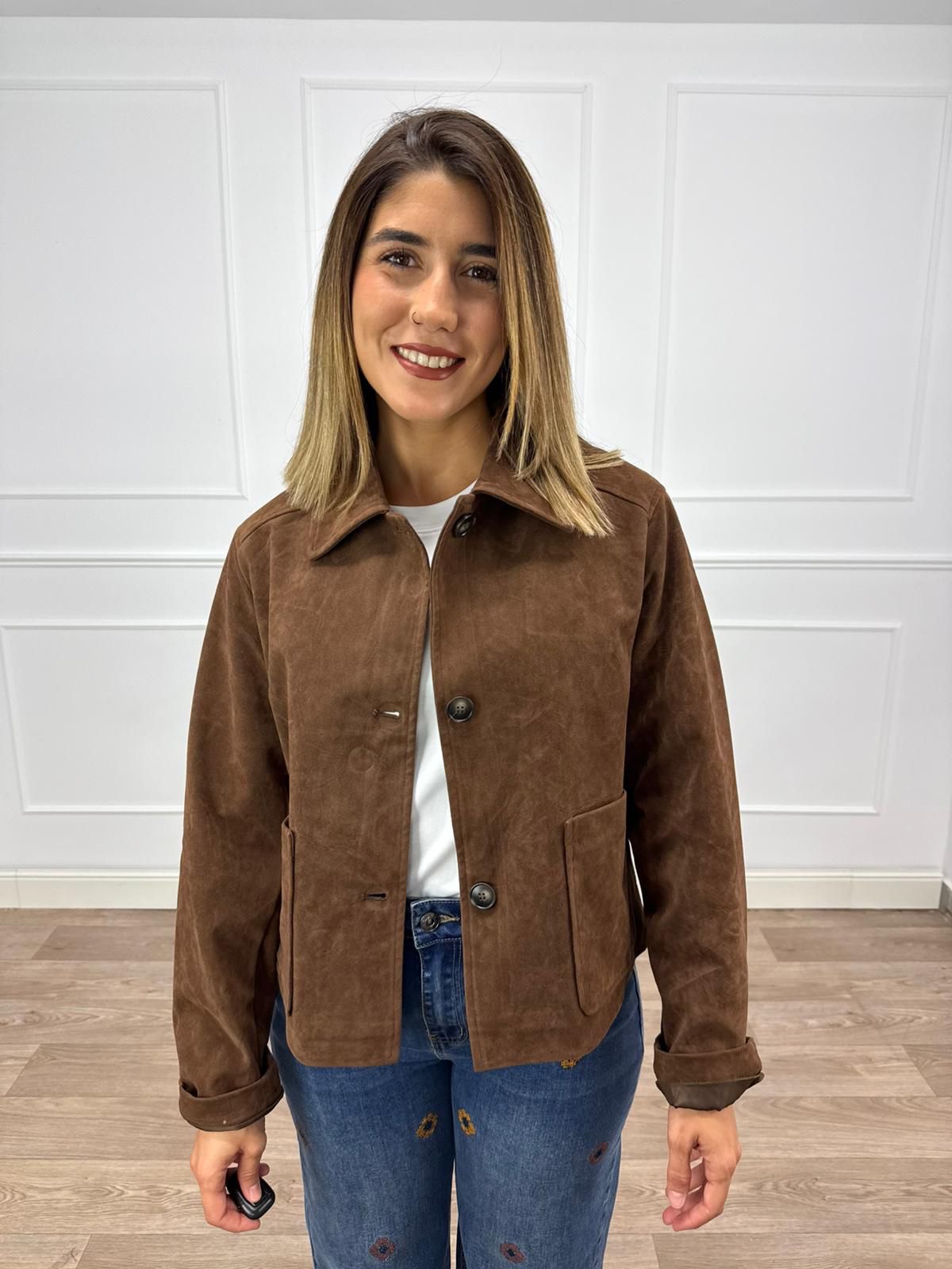 CHAQUETA MARRÓN CHOCOLATE 3