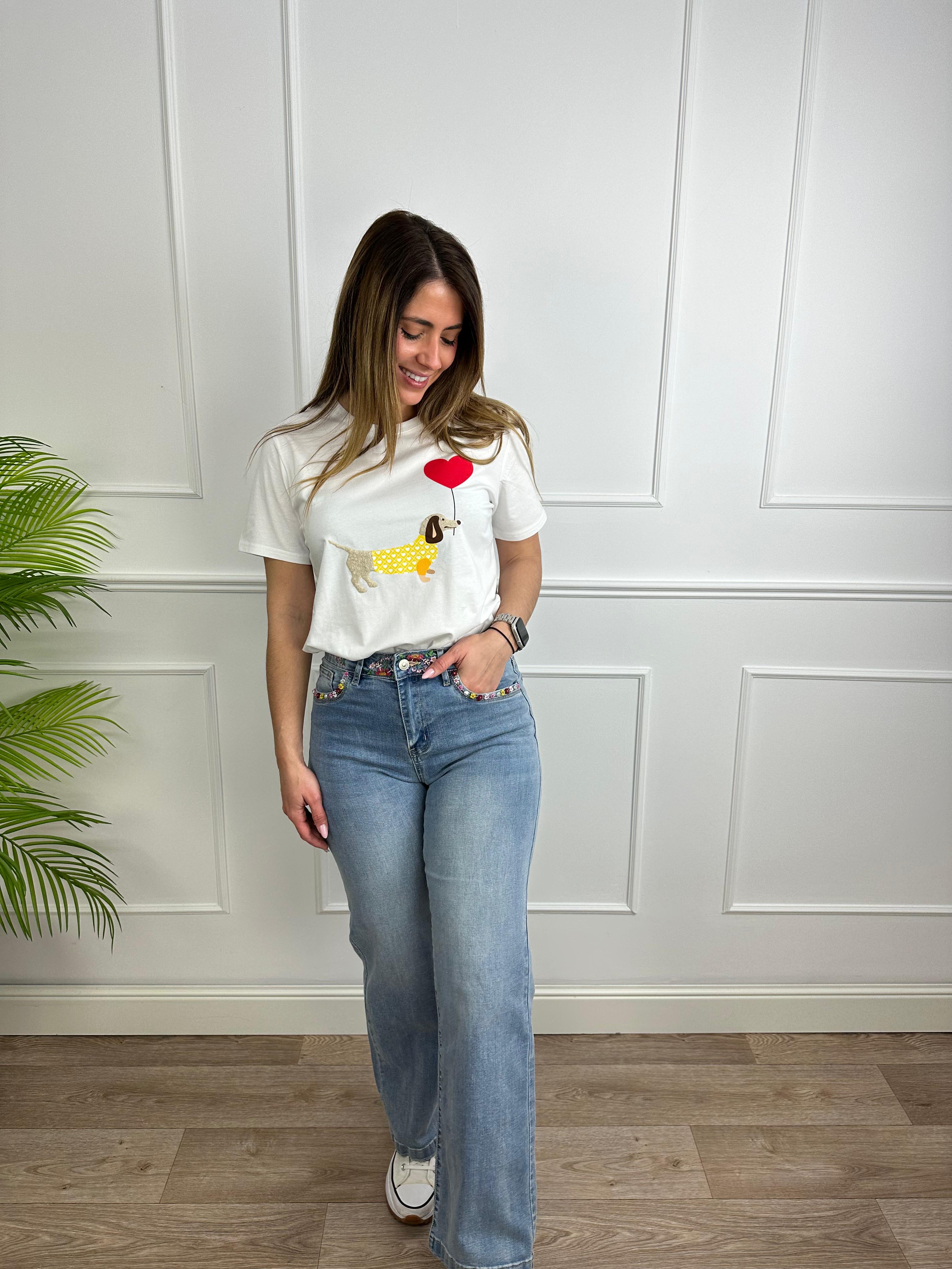 CAMISETA PERRITO GLOBO MANGA CORTA 3